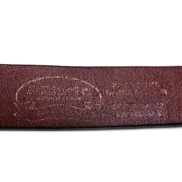 CLASSIC BROWN GENUINE LEATHER 1 1/8"Wd CASUAL DRESS WOMEN'S BELT Sz M/32 (I57 - Picture 7 of 13